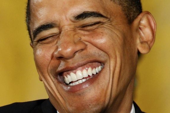 Barack Obama v den vyhlášení laureáta Nobelovy ceny míru.